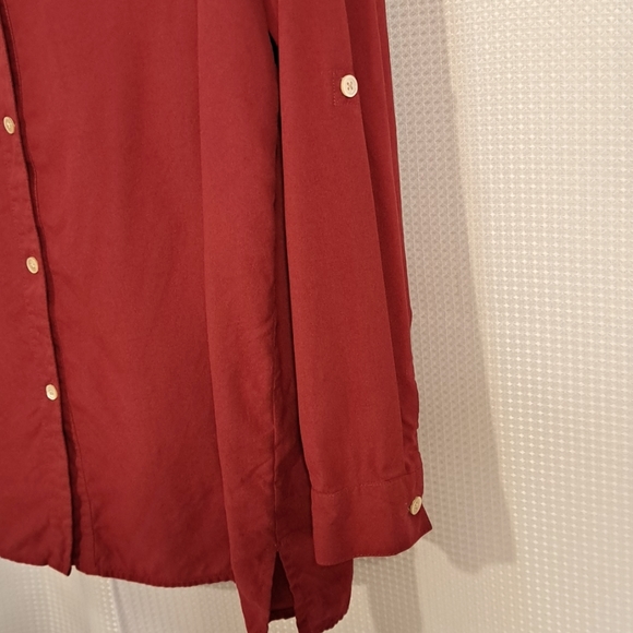 J.Jill Suede Feel Button Down  Top SzXL - Picture 2 of 3